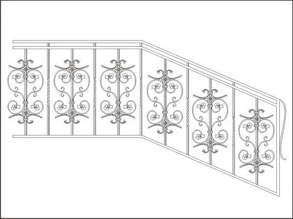 Кованые перила ПК-4